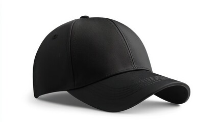 Classic Black Baseball Cap Mockup Design