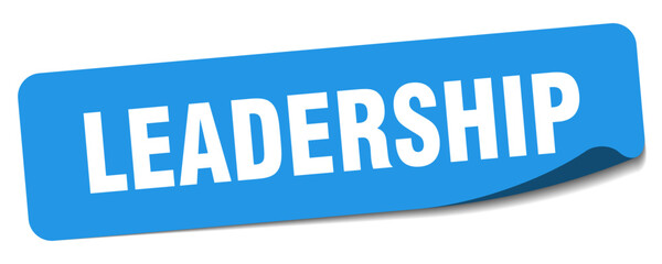 leadership sticker. leadership label