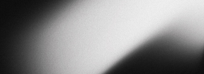 Grainy black white gradient background with dark noise texture gray cover header poster monochrome backdrop design