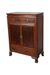 chest of drawers isolated  Thomasville Georgian Flame Mahogany Flip Top Server or Bar Cabinet, Refinished