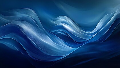 Fototapeta premium Abstract waves with coastal blues, perfect for seaside resort marketing