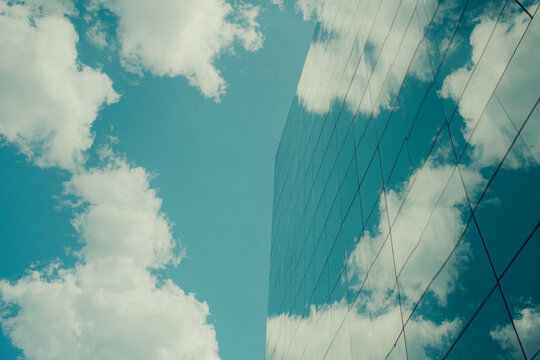 Arafed view of two concrete blocks with a sky background - Powered by Adobe