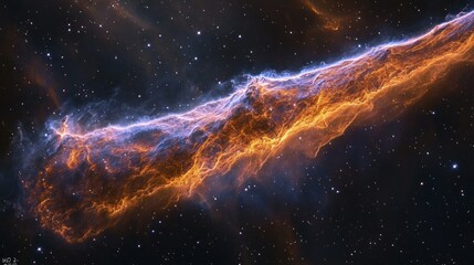 Obraz premium Cosmic nebula, vibrant colors, celestial structures