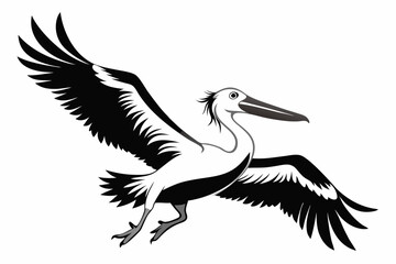azure kingfisher is flying with two leg line art silhouette vector illustration
