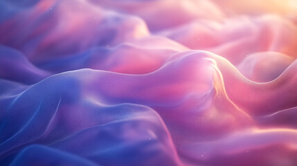 Dreamy Abstract Waves: A mesmerizing display of flowing, abstract waves in vibrant pinks, purples, and blues, evoking a sense of fluidity and ethereal beauty.