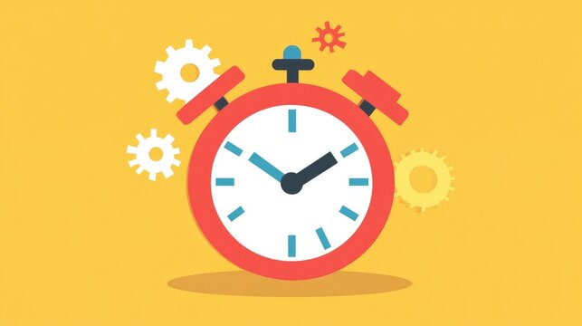 A concept image of gears inside a clock, symbolizing strategic time management and planning.
