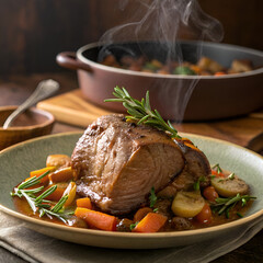 lamb chops with potatoes