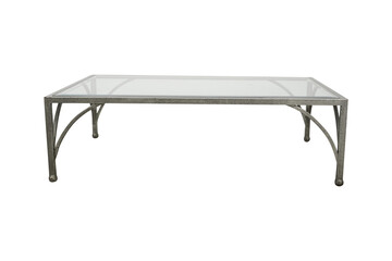 wooden table isolated on white  Contemporary coffee table - Victoria - Sika-Design - glass