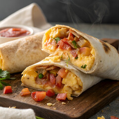 chicken and vegetable wrap