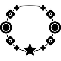 Flower necklace Icon