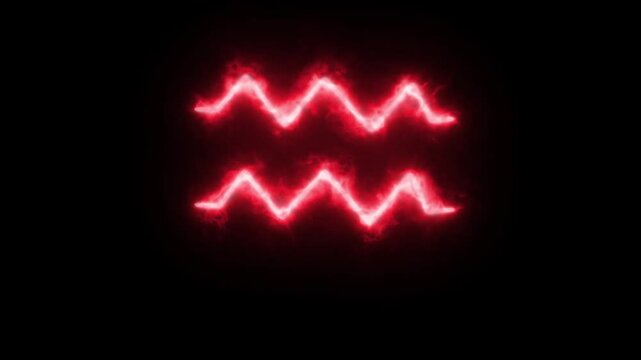 animated symbol of the zodiac sign Aquarius