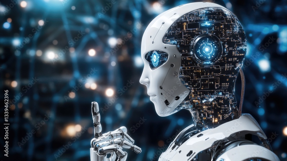 Poster a futuristic concept of ai-powered time scheduling and intelligent task prioritization.