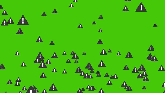Warning Danger Sing Loop Background