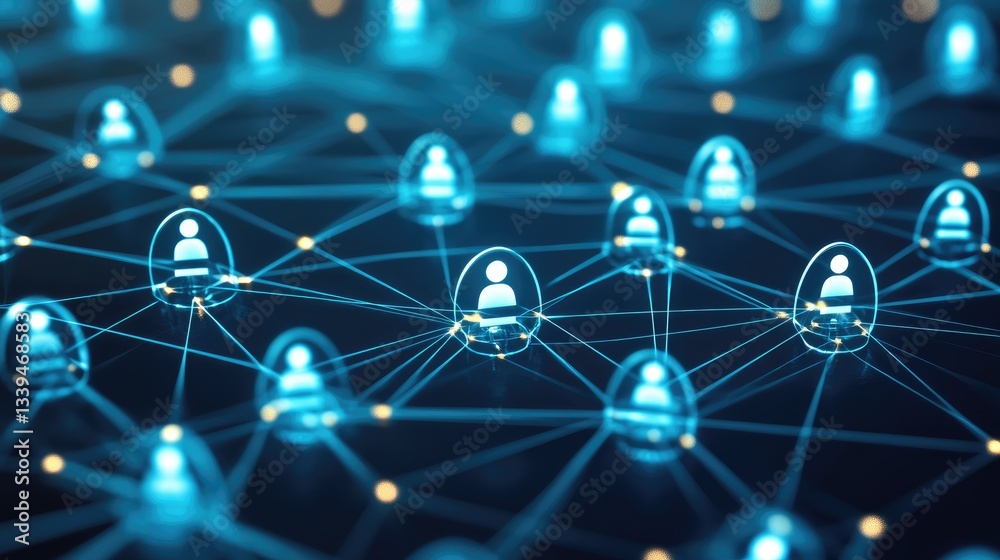 Poster a high-tech data exchange system with encrypted virtual private network connections.