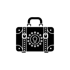 creative details Travel Suitcase Icon vector illustration