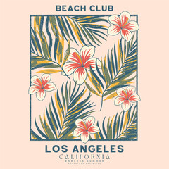 Endless summer with bird print design for t shirt print,California beach vintage print artwork. abstract flower, Summer vibes illustration.Feel the sunset.flower hand sketch design for t-shirt print © MdAlImran