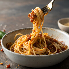 spaghetti and tomato sauce