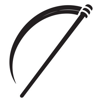 recommend clip art: Grim Reaper Scythe Silhouette Vector Illustration for Halloween or Occult