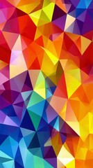 Obraz premium Abstract colorful geometric seamless pattern background with triangles and polygons shapes. Ideal for web and app template, book cover, fabric and gift wrap design