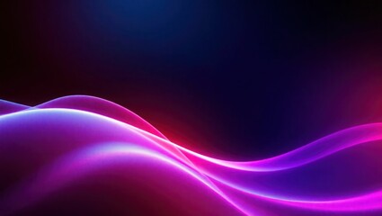 Naklejka premium Abstract wave lines pattern dynamic colorful light flowing isolated on black background. concept of music, party, technology, modern. Abstract flowing wavy lines. Colorful dynamic wave