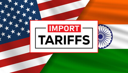Visual representation of strained relations between the USA and India. Suitable for concepts as The...