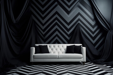 Monochromatic herringbone and chevron patterns