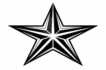 Fototapeta premium star line art silhouette vector illustration