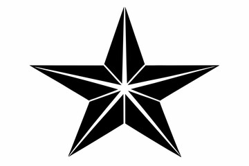 star line art silhouette vector illustration