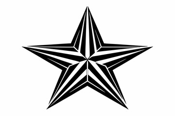 star line art silhouette vector illustration