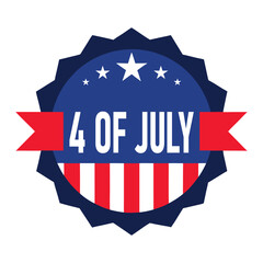 4th of July Independence Day badge