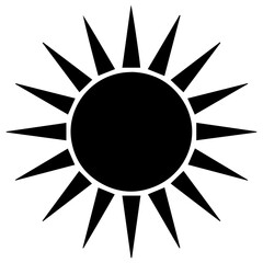 abstract sun vector illustration icon
