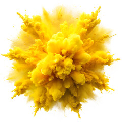  yellow color explosion isolated on white background.PNG