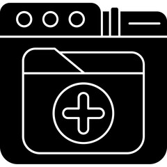 Obraz premium Add folder Icon
