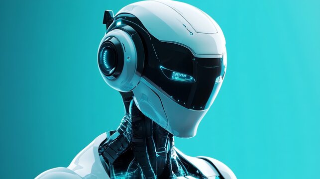 3D AI robot Neural network chatbot AI servers technology Artificial intelligence cyborg for online communication and virtual support Isolated vector illustration Fictional alien