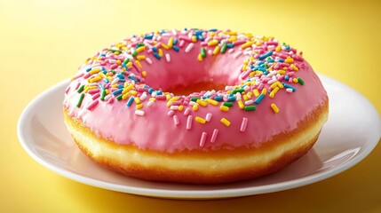 Homer Simpson-Inspired Pink Donut