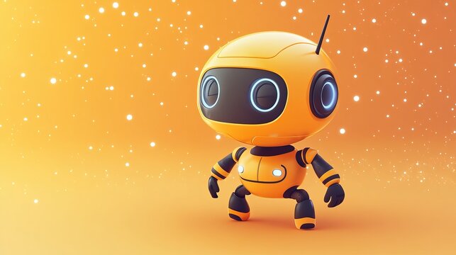 3D vector robot chatbot for AI in science and business Technology and engineering concept Vector illustration