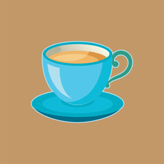 Coffee cup vector art illustration  2