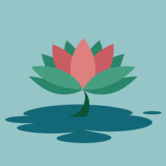lotus flower vector illustration