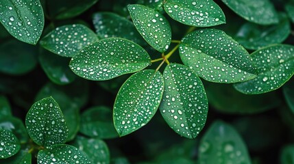 Fototapeta premium Plant with water droplets