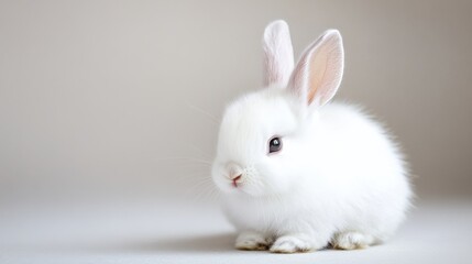 Obraz premium Precious White Baby Bunny