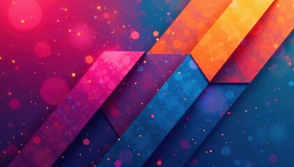 Naklejka premium Abstract geometric shapes forming a repeating design , composition, graphics