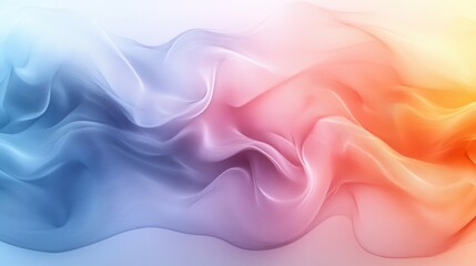 Obraz premium Ethereal wave of vibrant color blending in a smooth gradient abstract design perfect for backgrounds and wallpapers creating a modern visual experience