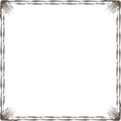 Hand-drawn square frame illustration.