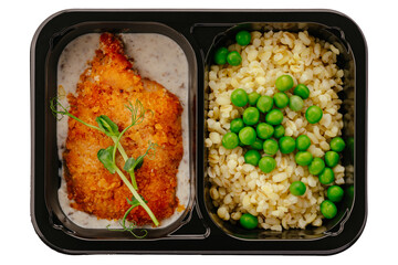restaurant food on a white background
