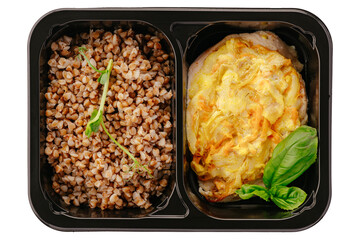 restaurant food on a white background
