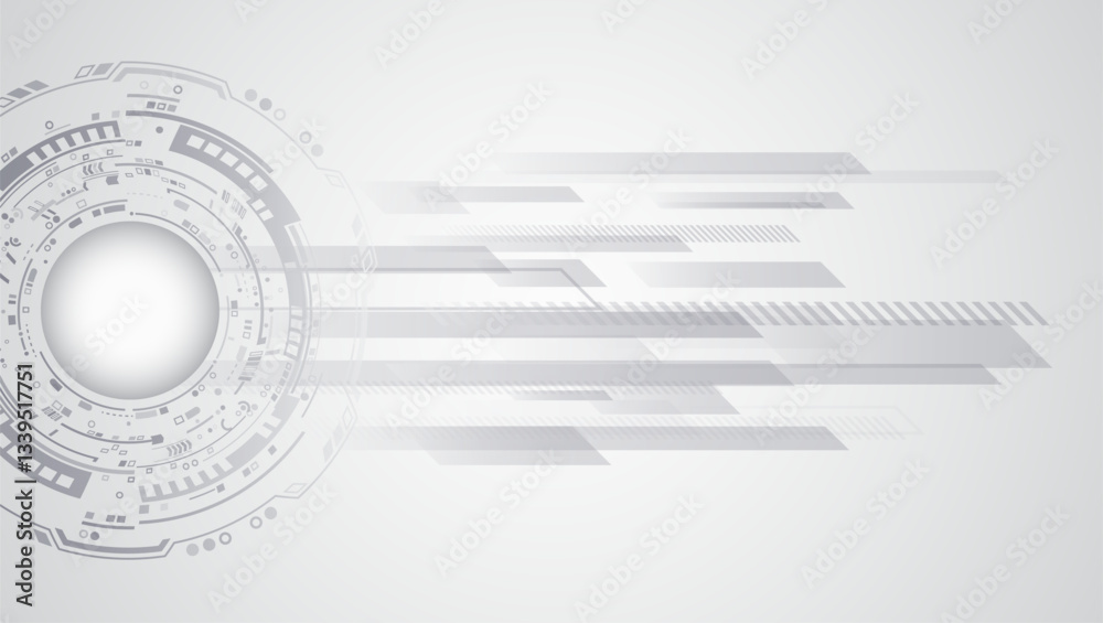 Aufkleber science, and technology background. light pale vector background for a banner. abstract geometric pa