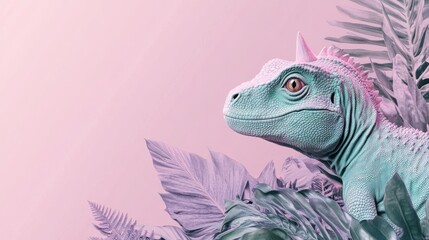 Space Pastel Green View Horn Vibe Prehistoric Lavender