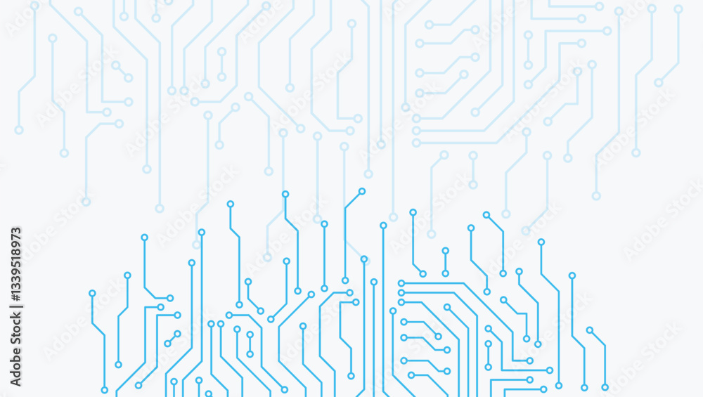 Leinwandbilder abstract gray high-tech background consisting of printed circuit board and other technological eleme