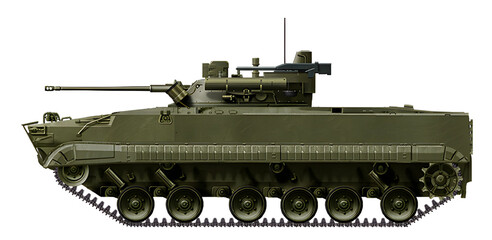 BMP-3M Berezhok (BMP-3 modernization option, with the installation of the Berezhok combat module) © Tikros