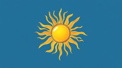 Radiant Yellow Sun Graphic Design